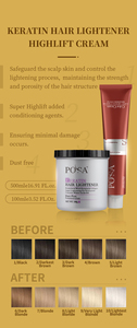 POSA Professional <span class=keywords><strong>Salon</strong></span> Use 93 Colores Crema para el cabello Bajo en amoníaco Tinte permanente para el cabello - Product Image 4