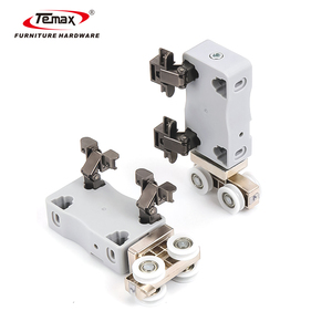 Temax 2026 TM037L Nouvel ensemble <span class=keywords><strong>de</strong></span> roulettes pliantes à cadre en aluminium pour portes coulissantes <span class=keywords><strong>de</strong></span> meubles et armoires - Product Image 4