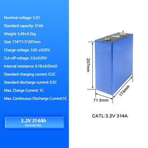 Eu CATL 3.2V 320AH Lifepo4バッテリー314Ahハイサイクル3.2V Lifepo4 310Ahセル家電DDP送料無料 - Product Image 2