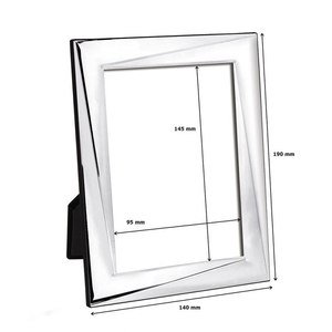 CADRE PHOTO 10X15 Cadre en alliage d'aluminium poli de luxe pour table ou à suspendre, idéal pour les mariages et la décoration - Product Image 2