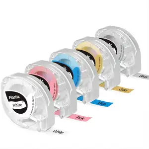 Phomemo P12/ P12PRO Label pembuat Label 12mm x 4m campuran modis warna plastik isi ulang plester pengganti untuk DYMO Letra Tag