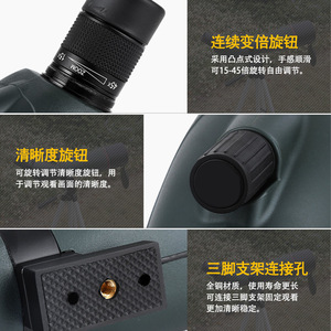 Night Vision Monocular 15-45X60 Variable Magnification High Definition Low Light Viewing Outdoor Use - Product Image 4