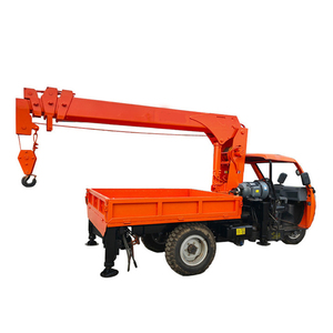 Mini grue tricycle à flèche télescopique de 3 tonnes avec petit tricycle <span class=keywords><strong>chaiss</strong></span> diesel et électricité Mini grue hydraulique à trois roues - Product Image 3
