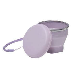 Hot Selling New Arrival 180ml Collapsible Silicone Cup Portable Macaron Folding Silicone Water Cup with Lid Compression <b>Mug</b> - Product Image 2