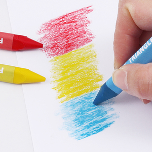Foska Chất Lượng Tốt Đầy Màu Sắc Tam Giác Sáp <span class=keywords><strong>Crayon</strong></span> Tùy Chỉnh Bút Chì Màu Cho Trẻ Em Trẻ Em Màu Sơn Trẻ Em Văn Phòng Phẩm Nghệ Thuật Thiết Lập - Product Image 3