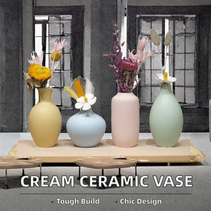 Jarrón de Cerámica de Alta Gama para Mesa Pequeña, Decoración Moderna para el Hogar, Adorno Resistente a Golpes para Flores Secas, Decoración para el Hogar - Product Image 2