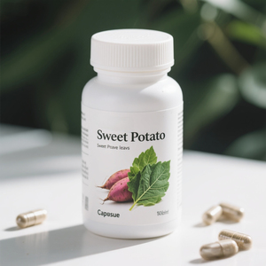 Capsules de feuilles de patate douce biologique OEM OEM | Capsules d'extrait de feuille de patate douce riche en acide chlorogénique - Product Image 3