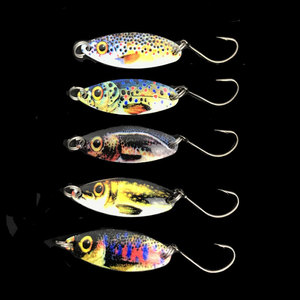 Aotuo Leurre Métallique Coloré et Réaliste Imprimé en 3D (3g, 5g) avec Lame de Spoon Spinner pour la Pêche au Bar et au Culter en Ruisseau - Vente Chaude - Product Image 2