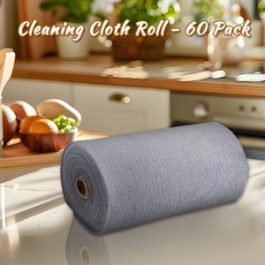 Rollo de Toallas Desechables Antibacterianas de Microfibra Gruesa, Cuadradas, Lisas, de 20/30/50/75 Piezas, para Limpieza y Absorción en la Cocina - Product Image 3