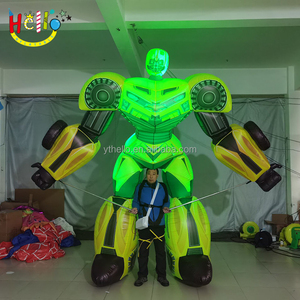 Disfraz de <span class=keywords><strong>abejorro</strong></span> inflable para caminar de desfile <span class=keywords><strong>gigante</strong></span> Disfraz de robot inflable amarillo - Product Image 2