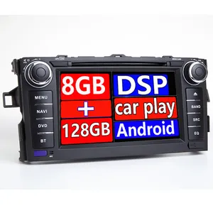 安卓12车载DVD播放器，适用于丰田奥里斯2008 2012年阿尔蒂斯花冠2013全球定位系统导航汽车收音机无线数据系统数字信号处理器触摸屏