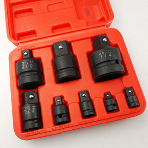 Diy 8 Piece Boxed Black Pneumatic Socket Adapter 12.7 Mm 1 2 Inch External <b>Thread</b> Mechanic <b>Tool</b> Set - Product Image 3