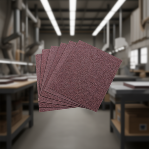 Hojas de papel de lija de carburo de silicio 230x280 mm, grano 600, para tareas de lijado y acabado - Product Image 3