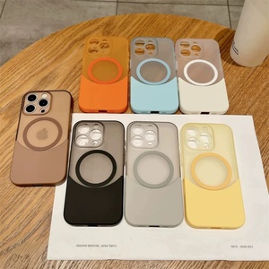 New Trend Slim Shockproof PC <b>Material</b> <b>Magnetic</b> Case for 11-17 Pro Max 2-in-1 Splicing Design Shockproof Cover - Product Image 1