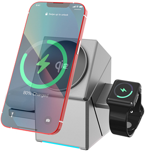 Meilleures ventes sur Internet Chargeur sans fil Qi2 3 en 1 <span class=keywords><strong>Prix</strong></span> d'usine d'origine Rotation automatique Chargeur sans fil Qi2 Support - Product Image 6