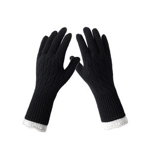 <span class=keywords><strong>Gants</strong></span> d'hiver tricotés chauds pour femmes, 100% <span class=keywords><strong>laine</strong></span> mérinos, Logo personnalisé, <span class=keywords><strong>gants</strong></span> de luxe en <span class=keywords><strong>laine</strong></span> tricotée - Product Image 6