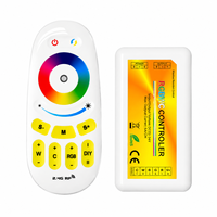 Contrôleur de bande LED RGBW en gros, interrupteur tactile sans fil RF 2.4G, portée de contrôle de 20m pour système d'éclairage LED 12V 24V