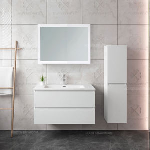 Armoires de salle de bain flottantes de luxe suspendues <span class=keywords><strong>sous</strong></span> l'évier au design personnalisé avec armoire latérale - Product Image 2