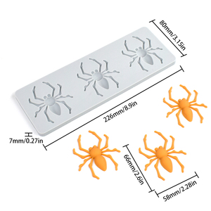 Nouveau Tapis de Cuisson en Silicone à 3 Cavités Motif Araignée pour Fondant, Pâtisserie, Biscuits, Chocolat, Outil de Décoration de Gâteaux LFM-519 - Product Image 3