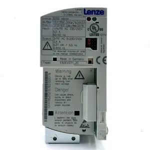 Lenz อินเวอร์เตอร์เซอร์โวไดรฟ์ e82ev371 2C Lenze e82ev113 8200ชุดอินเวอร์เตอร์ความถี่เวกเตอร์อินเวอร์เตอร์ E82EV371-2C