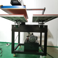 Presse à chaud hydraulique à double station à ouverture automatique 16x24 16x20 Impression par sublimation de qualité supérieure pour T-shirts et vêtements