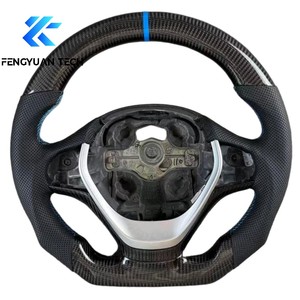 Volante de Fibra de Carbono Personalizado para BMW <span class=keywords><strong>F</strong></span> 316i 320i 328i F30 F20 F21 F22 F30 F31 F32 F33 F34 X3 X4 X5 X6 <span class=keywords><strong>520</strong></span> 525 530 - Product Image 1