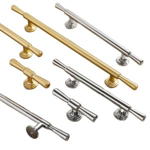 French Style Zinc Alloy Cabinet Door Handles Bar Shape Durable Wardrobe Furniture Handle - Product Image 5
