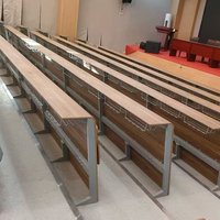 Chaises de conférence multimédia modernes en contreplaqué de haute qualité, tables et chaises pliantes pour salles de classe universitaires, mobilier d'auditorium