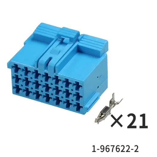 1-967630-2 자동차 커넥터 21 홀 커넥터 남성 여성 엉덩이 플러그 자동차 하네스 외장 단자