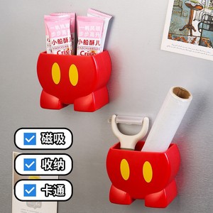 Caja de Almacenamiento Mickey Mouse, Plástico Rojo, Magnética, para Montar en la Pared, para Entrada o Dormitorio - Product Image 5