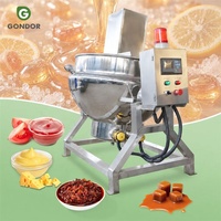 Marmite de cuisson industrielle à double enveloppe 1000L, chauffante, avec base chauffante, pour sirop et confiserie, alimentée au gaz