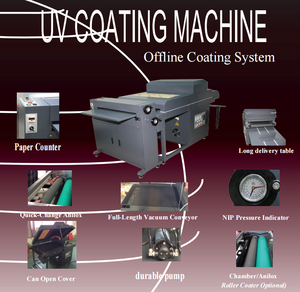 <strong>UV</strong> 24&quot; (650mm) Coater Automatic Paper Spot <strong>Uv</strong> Coating <strong>Machine</strong> - Product Image 4