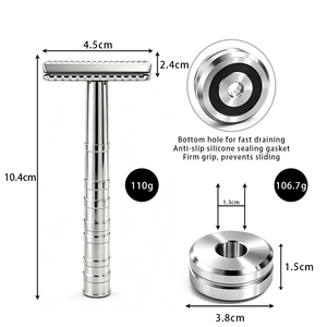 Afeitadora SPOLO 316L de Acero Inoxidable con Soporte para Piel Sensible, <span class=keywords><strong>OneBlade</strong></span> Profesional para Afeitar la Cara y el Cuerpo para Hombres - Product Image 5
