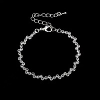 Ensemble Collier Boucles d'Oreilles Bracelet Strass Diamants Étincelant pour Mariage et Anniversaire – Bijoux Femme Sexy de Grossiste