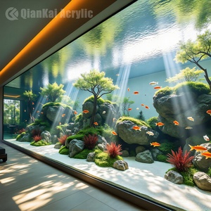 Fabriek Custom Grote 100 Mm Rechthoek Acryl <span class=keywords><strong>Aquarium</strong></span> Luxe Moderne Stijl Grote <span class=keywords><strong>Aquarium</strong></span> Duurzaam 100 Mm Acryl <span class=keywords><strong>Aquarium</strong></span> - Product Image 1