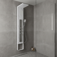 Nouveautés Vaguel : Ensemble de douche cascade en acier inoxydable avec triple commande pour salle de bain