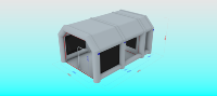Tentes gonflables pour peinture au pistolet WINSUN, tentes gonflables blanches personnalisées, abri gonflable constant, location de tentes pour fêtes, expositions, extérieur