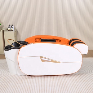 Multifunktions-Friseursalon Orange <span class=keywords><strong>Shampoo</strong></span> <span class=keywords><strong>Massage</strong></span> stuhl Head Spa Elektrischer <span class=keywords><strong>Massage</strong></span> tisch Barber Shop Water Circulation Spa Bed - Product Image 3