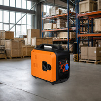 Tragbarer Leiser Inverter-Benzingenerator mit Autostart, Einphasig, 220V 3800W 2300W, Digitale Saubere Stromversorgung für Outdoor-Backup