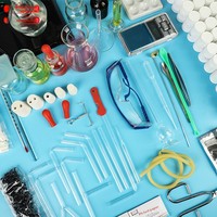 Ensemble complet d'équipements d'expérimentation en chimie pour les lycées et les collèges, boîte avec instruments métalliques, modèle 60, fabriqué en Chine