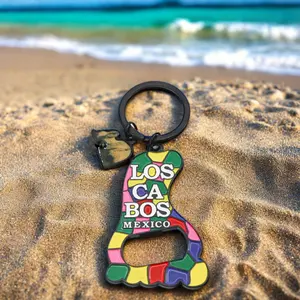 Travelpro Customized Colorful Souvenir Bottle Opener Keychain Custom Logo Feet-shaped Key Chain Accessories