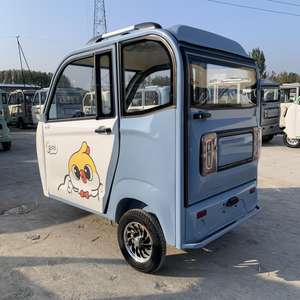 Tricycle électrique à 3 roues entièrement fermé pour adultes, très populaire et très vendu, avec climatisation et 3 sièges - Product Image 4
