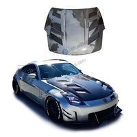 Capot avant en fibre de carbone véritable forgée sur mesure pour Nissan 350Z Z33 2003 2004 2005 2006, amélioration du capot moteur et des ailes