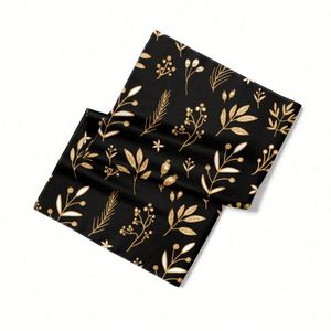 Écharpe en soie de mûrier personnalisée pour femme, cadeau d'anniversaire, écharpe en soie personnalisée avec nom, impression personnalisée sur écharpe en soie - Product Image 1