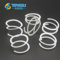 Joint torique en PTFE vierge usiné CNC, résistant à la corrosion chimique, pour valve industrielle, pompe, taille personnalisée OEM
