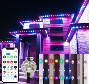 DC 12V 24V RGBW Led Pixel Point <b>Lights</b> IP68 Waterproof <b>Smart</b> Wifi Outdoor Permanent Christmas Track <b>Lights</b> 10-Year Warranty - Product Image 1