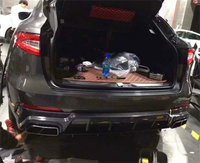 Utilisé pour Maserati Levante amélioré fibre de carbone de haute qualité M-style diffuseur arrière kit de carrosserie complet