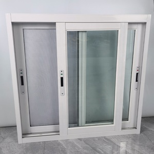Fenêtre coulissante en aluminium au design moderne personnalisé avec double vitrage et <span class=keywords><strong>ouverture</strong></span> horizontale Fenêtre coulissante à 3 rails - Product Image 1