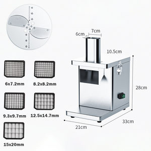 2 في 1 مطعم يستخدم تقطيع مكعبات البطاطس والبصل والتقطيع والتقطيع - Product Image 4
