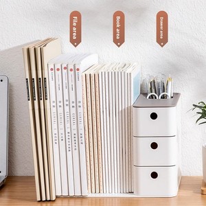 Organisateur de bureau pour étudiants en design de mode, boîte de rangement pour livres et documents, étagère de bureau, support de livres - Product Image 5